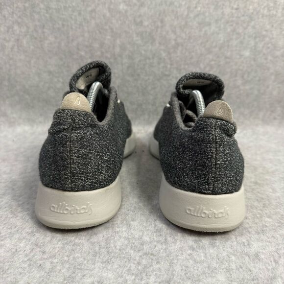 Allbirds Wool Runners Women’s Size 9 Grey White Low Top Casual Everyday Sneakers - Picture 5 of 9